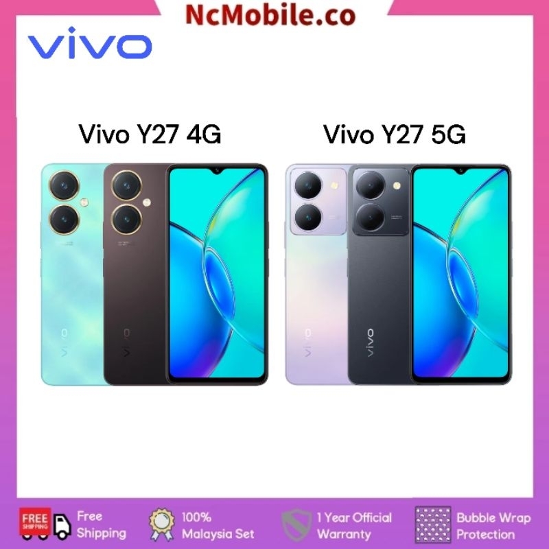 VIVO Y27 4G 5G6GB RAM 128GB ROM 8GB RAM 128GB ROM Shopee Malaysia