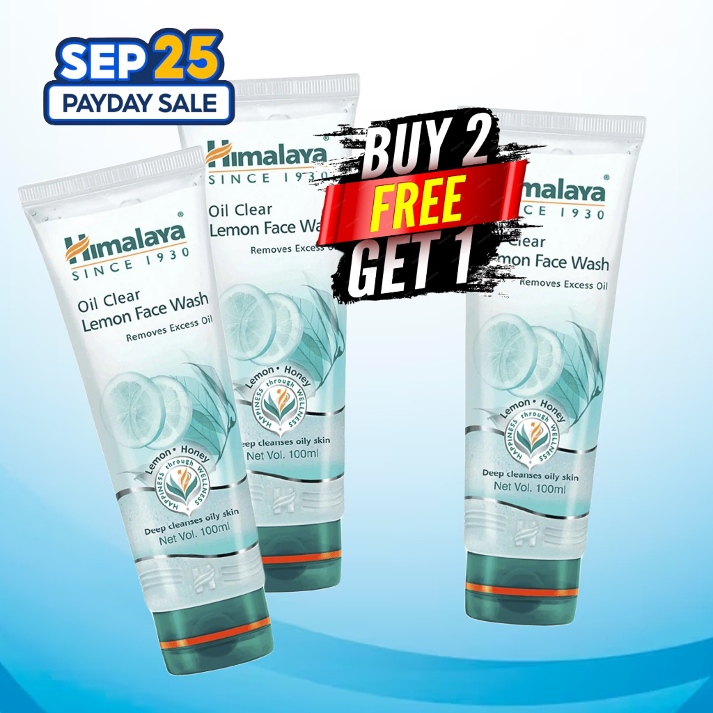 Himalaya Oil Clear Lemon Face Wash Pencuci Muka Berminyak Lemon