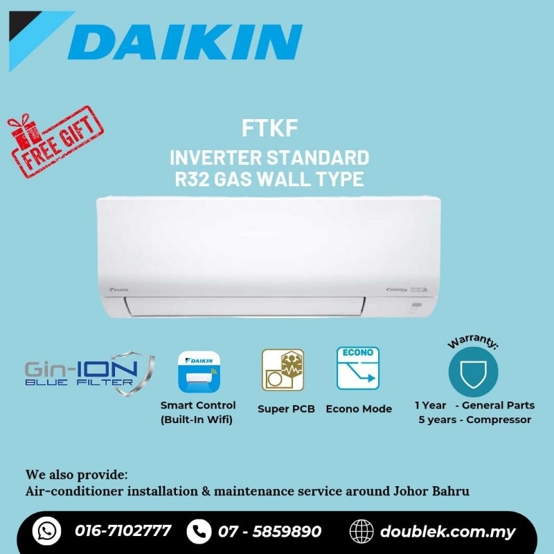 Daikin Hp Standard Inverter R Air Conditioner Ftkf Series Build In