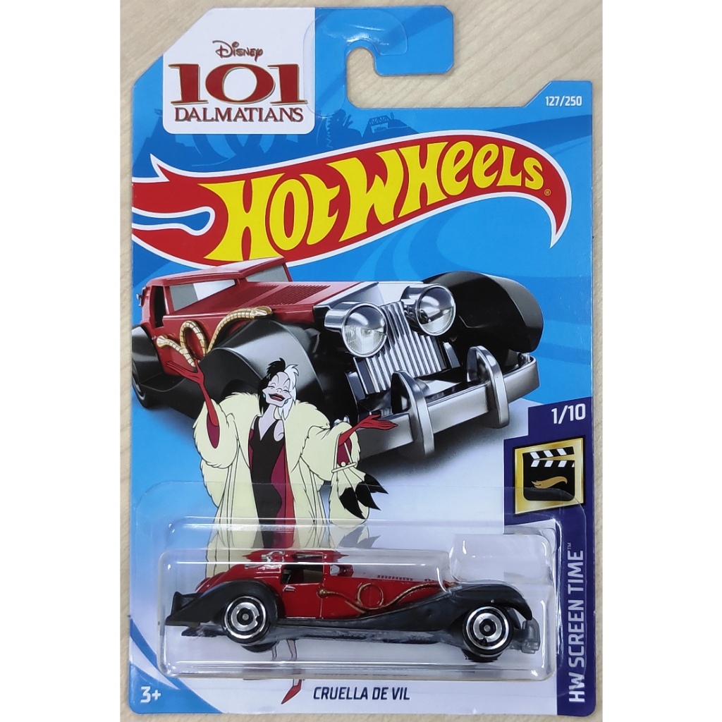 Hot Wheels Cruella De Vil Fantasy Screen Time 101 Dalmatians Shopee Malaysia