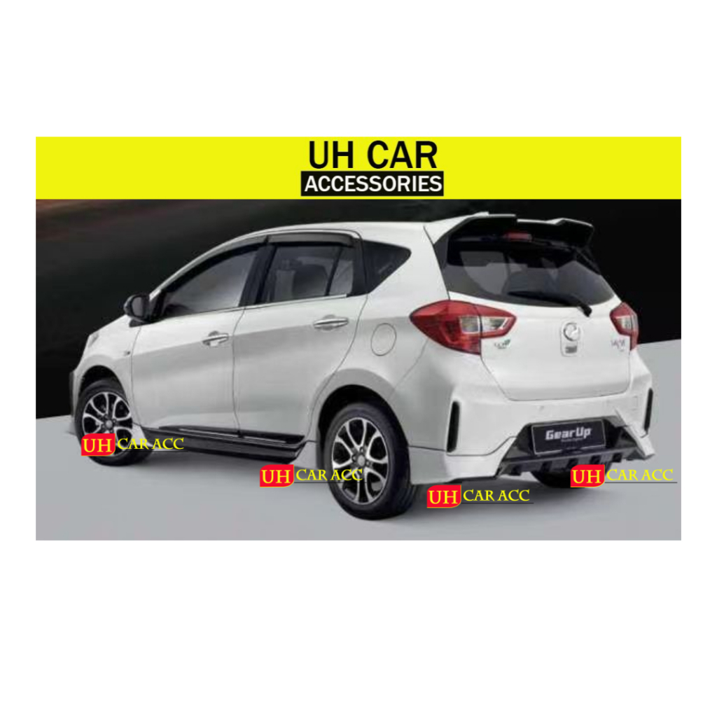 PERODUA MYVI 2022 2023 GEAR UP ACE PP ABS BODYKIT SPOILER WITH PAINT