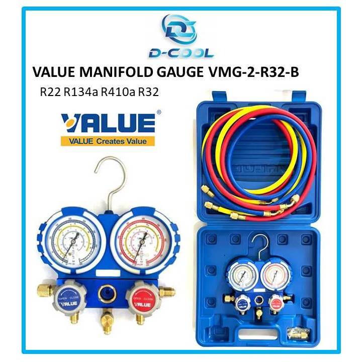 Value Manifold Gauge Vmg R B Air Conditioner Refrigerant Gas R