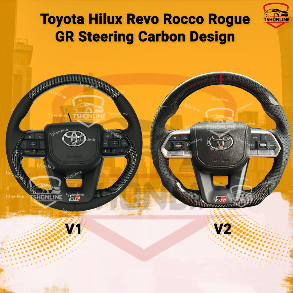 Toyota Hilux Revo Rocco Rogue Gr Steering Carbon Design Carbon Design