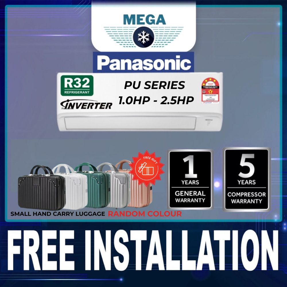 FREE INSTALLATION Panasonic PU XKH Series 1HP 2 5HP R32 Inverter