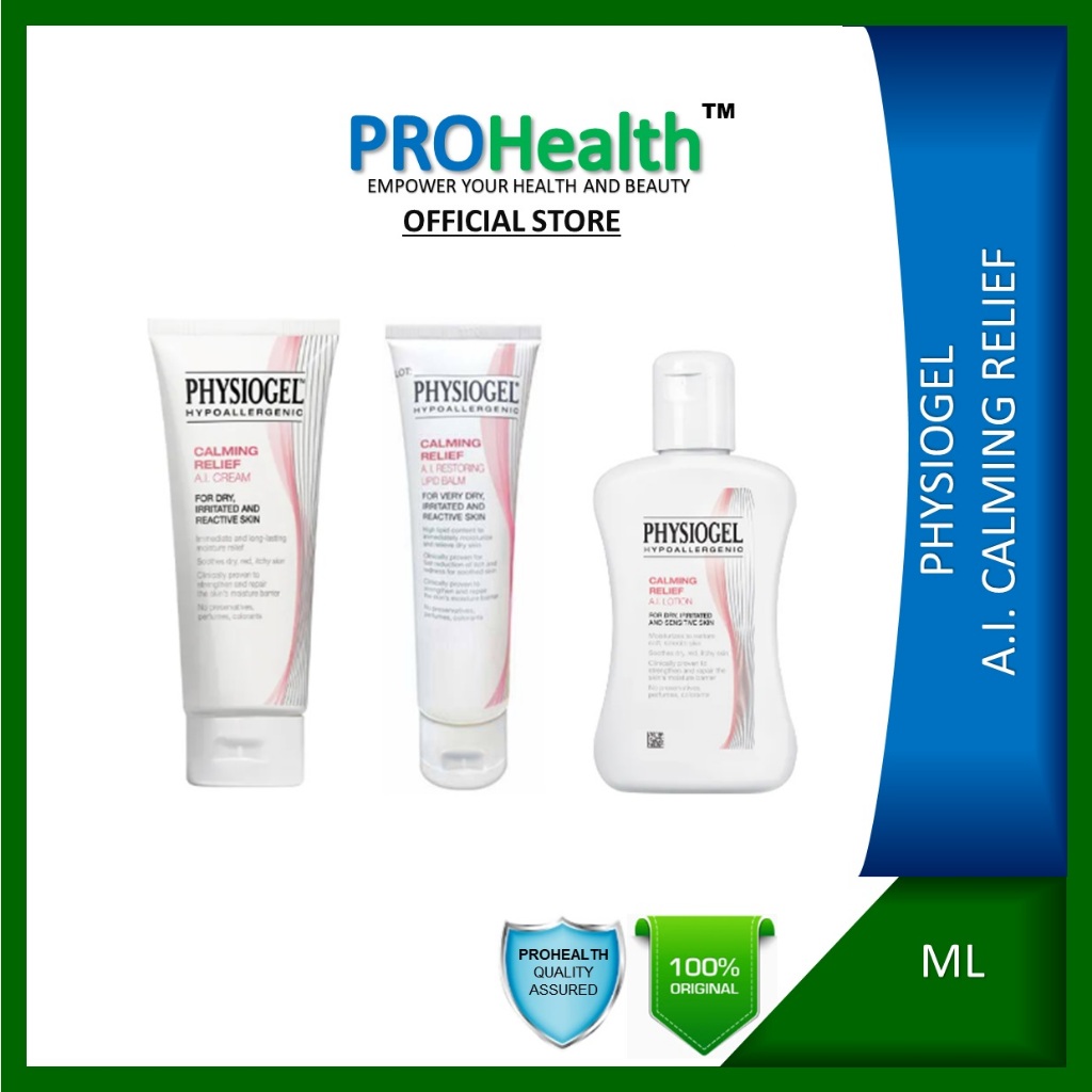 PHYSIOGEL CALMING RELIEF A I Lotion Cream Lipid Balm Shopee Malaysia