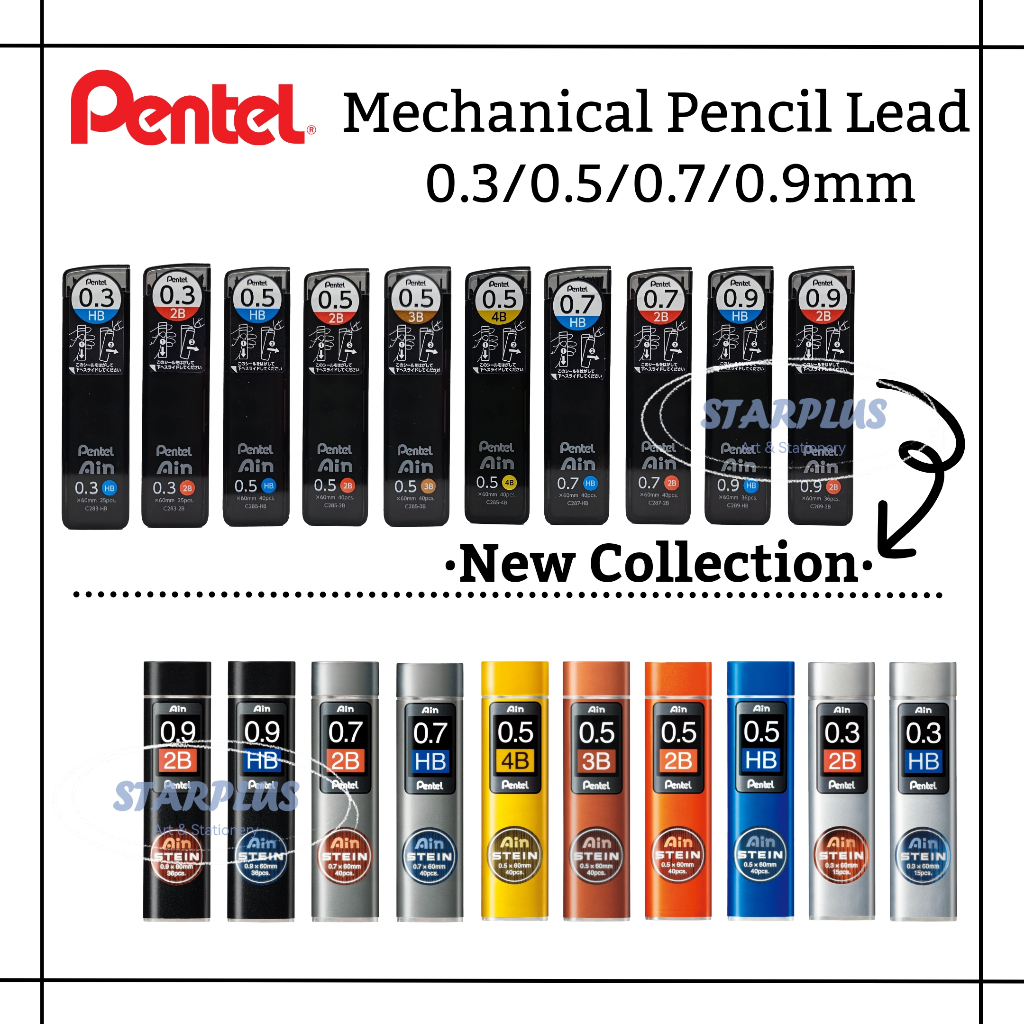 Starplus Pentel Ain Stein Mechanical Pencil Lead Mm