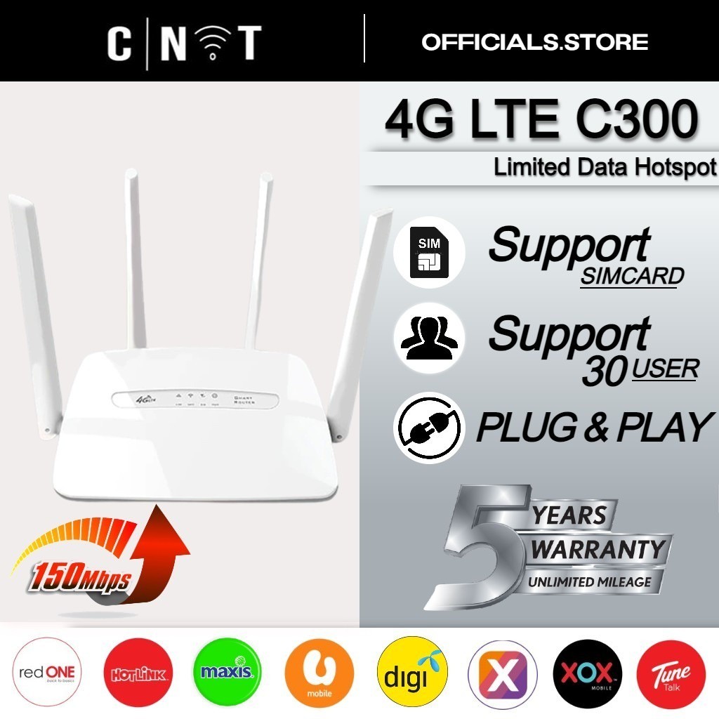 5 Years Warranty C300 Modified WIFI ROUTER 4G LTE CPE Router Modem