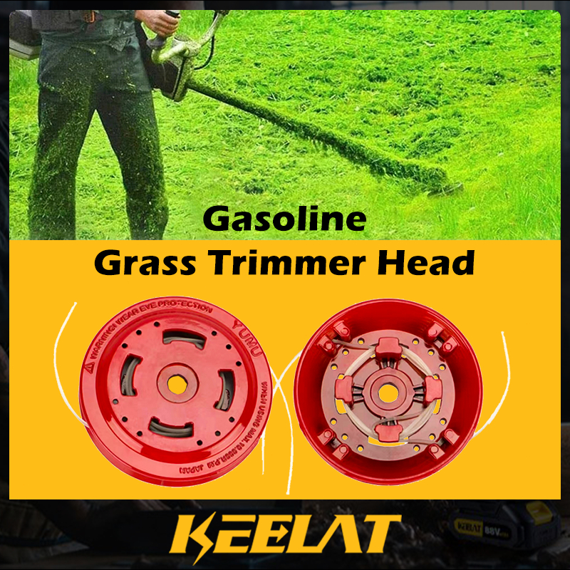 KEELAT Only For Gasoline Grass Trimmer Head M10 Aluminum Nylon Brush