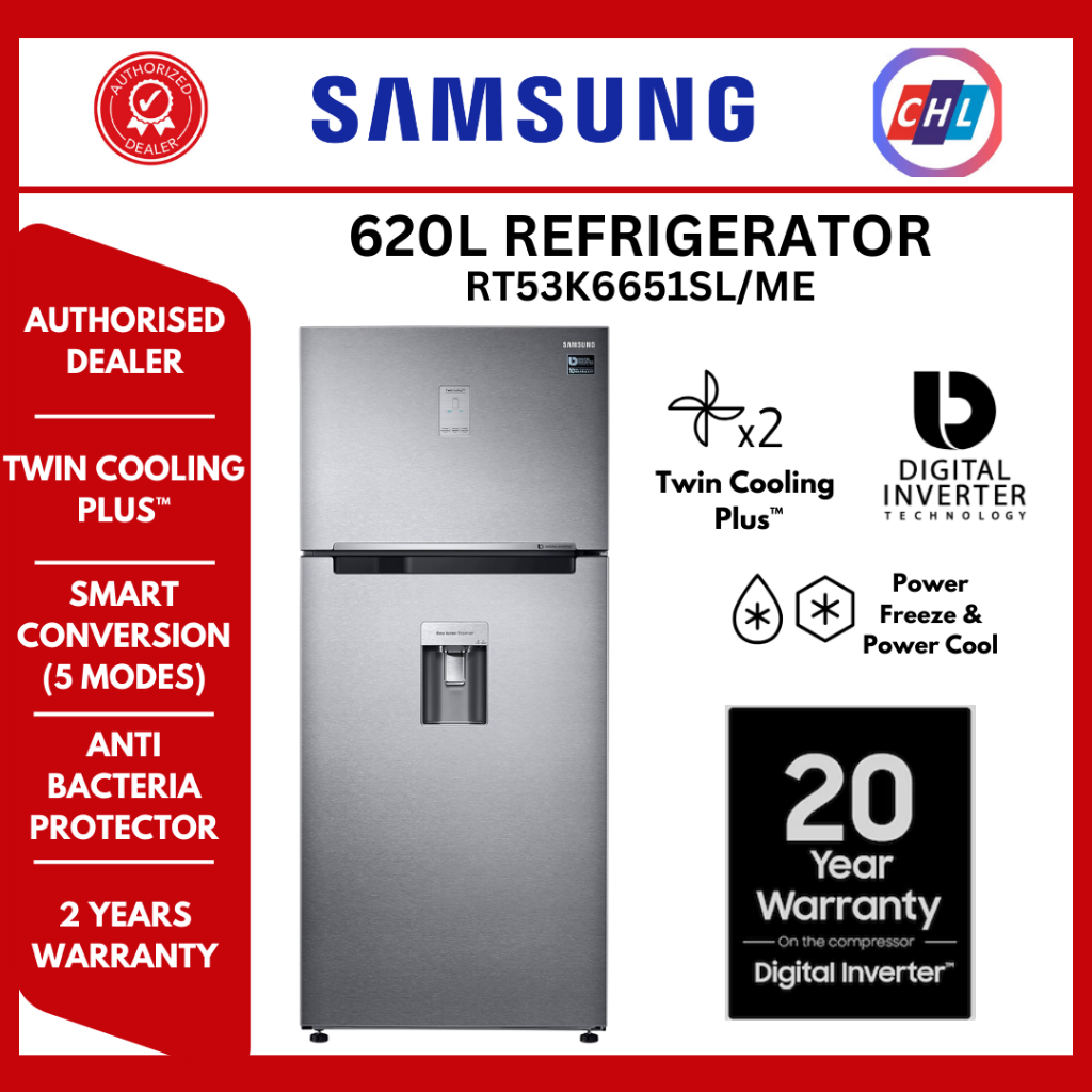 Samsung L Top Mount Freezer With Twin Cooling Plus Refrigerator Rt