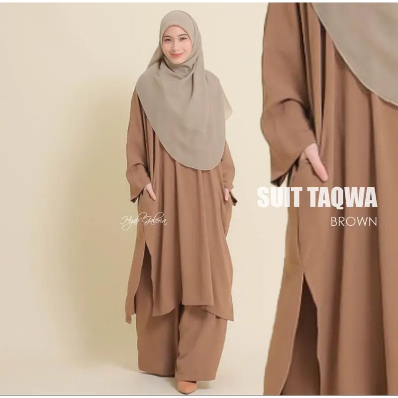 Set Arafah Suit Hijrah Ironless Set Haji Umrah By Hijab Galeria Suit