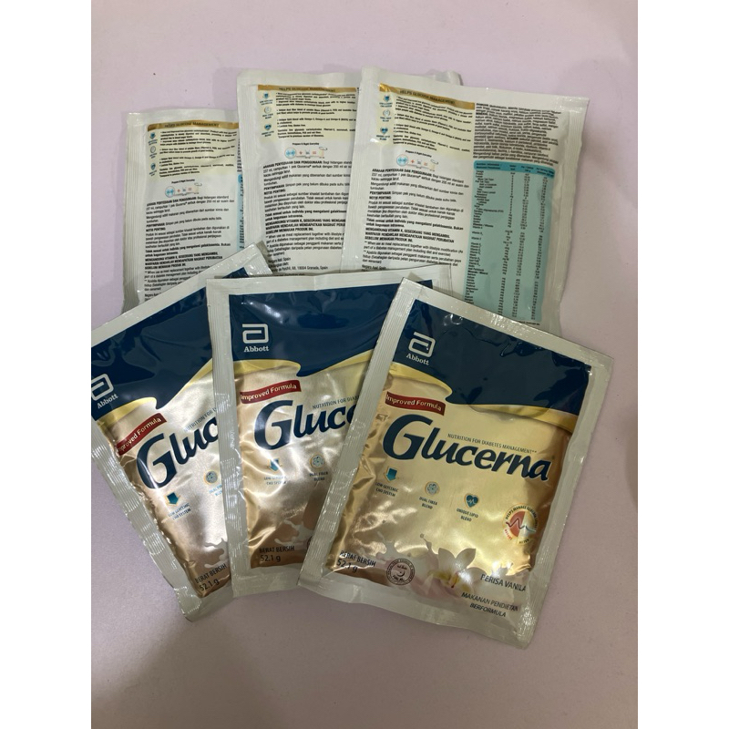 Glucerna Vanilla Sachet 52 1gm X 6 Sachets Expiry May 2025 Shopee