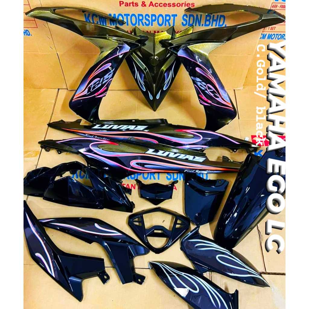 COVER SET MOTOR HLD BRAND YAMAHA EGO LC LC FI DESIGN API Shopee Malaysia