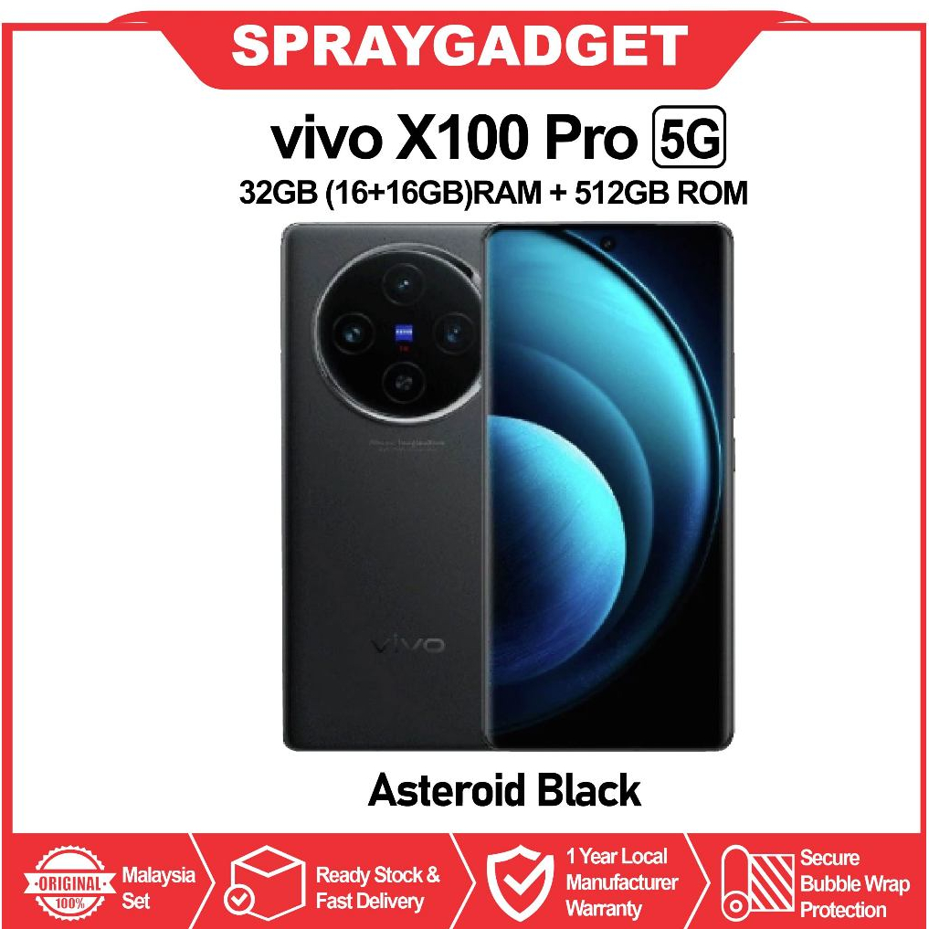 Vivo X100 Pro 5G Vivo X100 5G 16GB RAM 512GB ROM Extended RAM Co