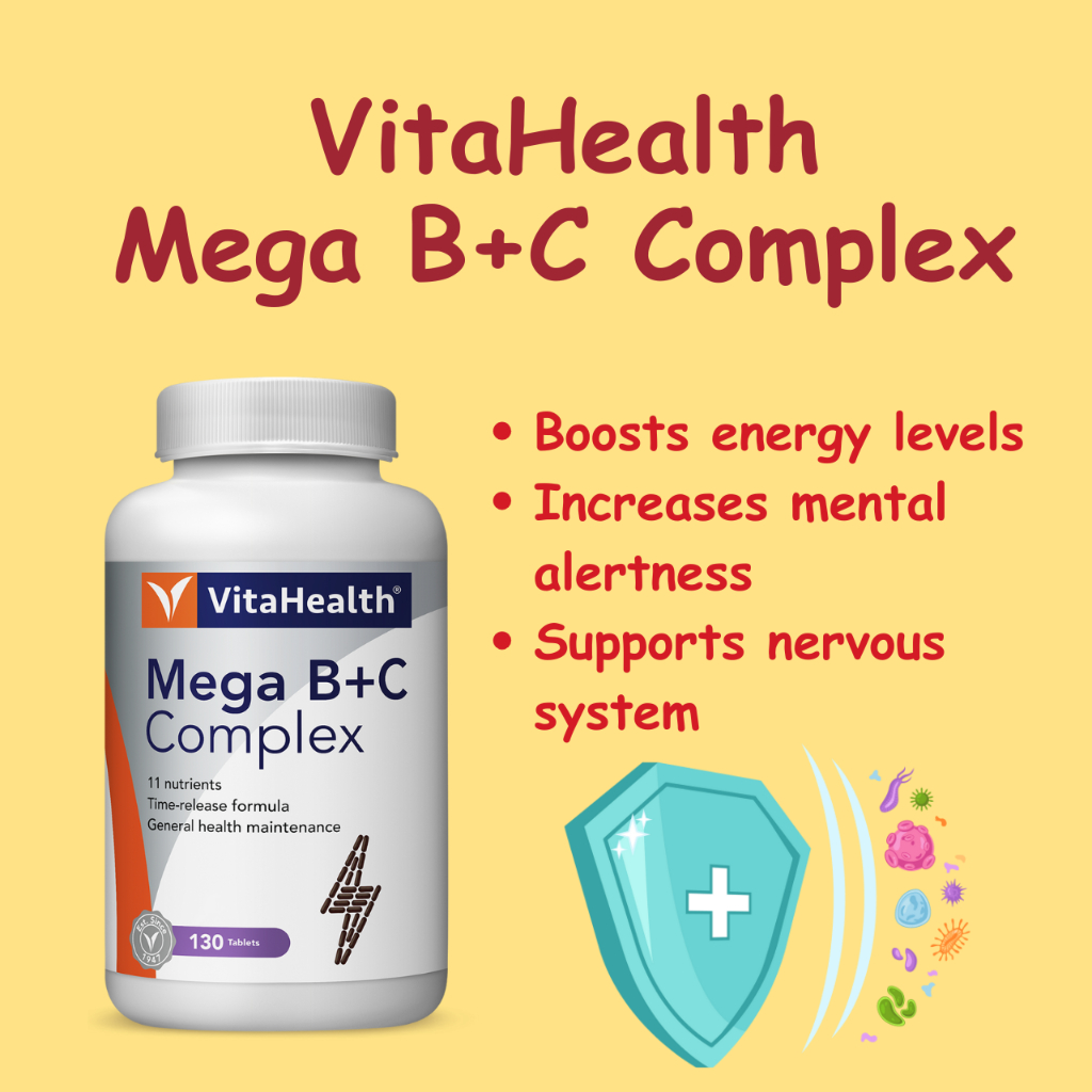 Vitahealth Mega B C Complex S Energy Booster Shopee Malaysia