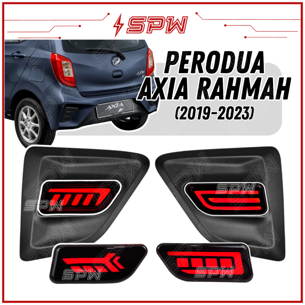 Perodua Axia Axia Rahmah Led Reflector Cover Rear Bumper