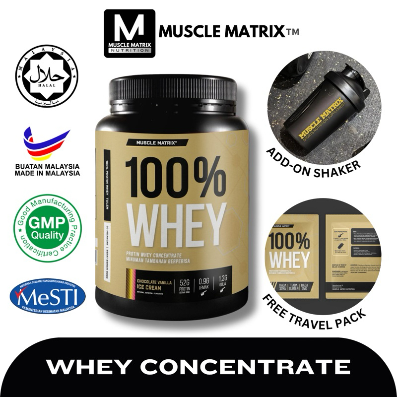 MUSCLE MATRIX 100 WHEY PROTEIN HALAL Shopee Malaysia