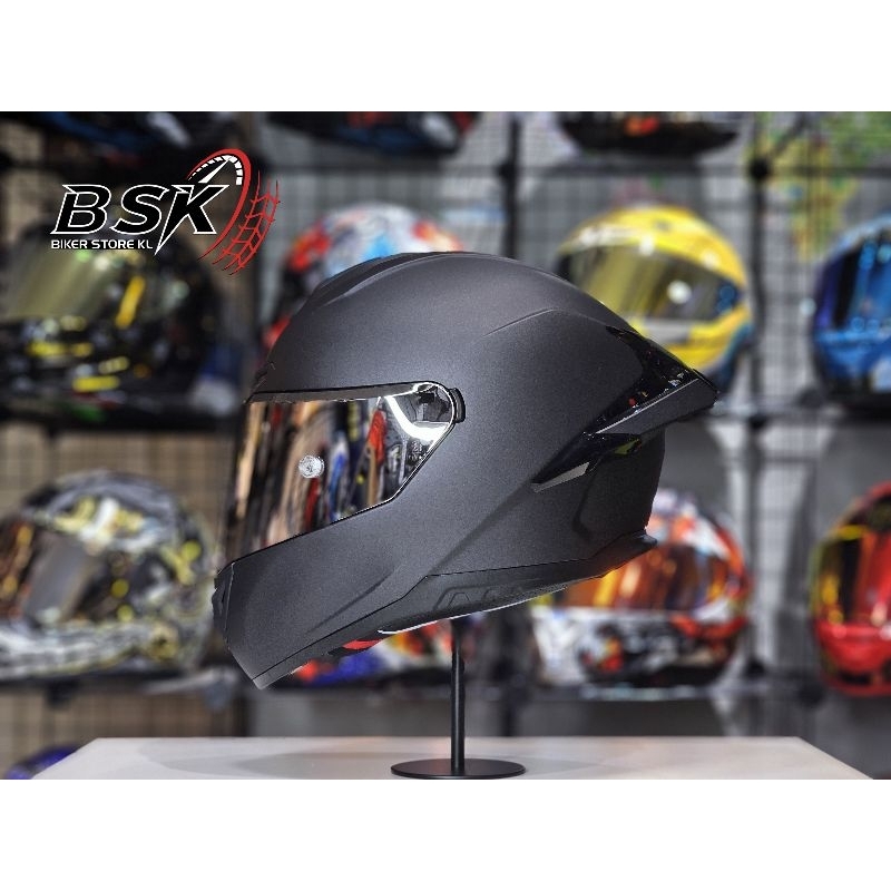 Original Gsb S Gt Graphite Black Full Face Helmet Shopee Malaysia