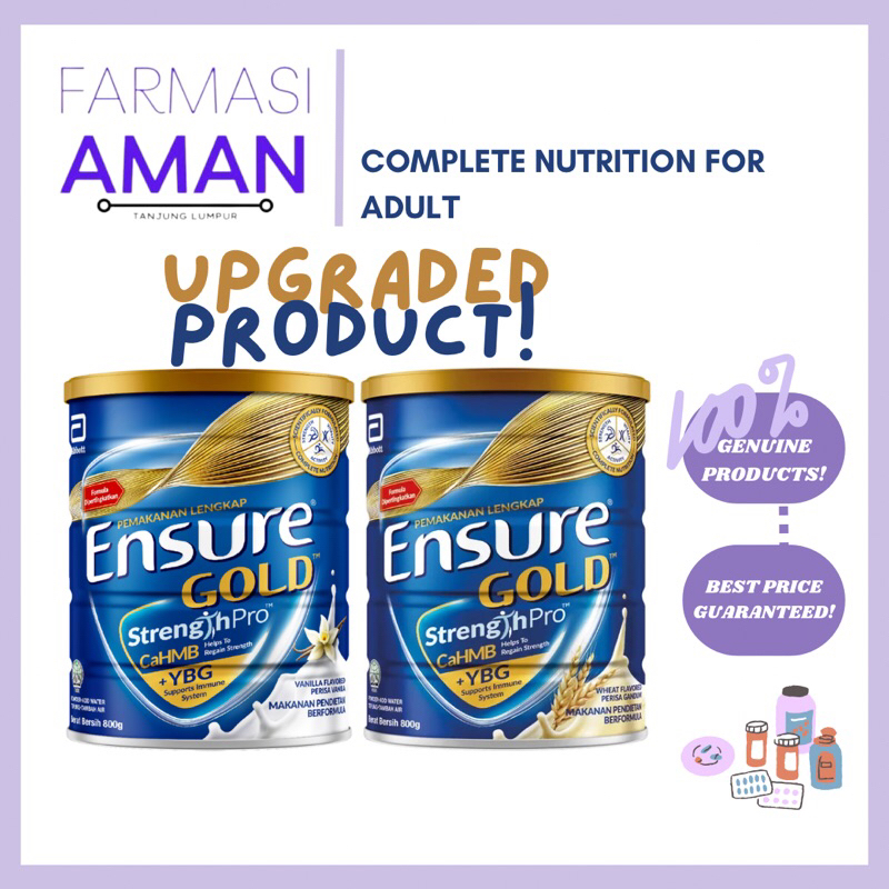 Ensure Gold G Vanilla Wheat Shopee Malaysia