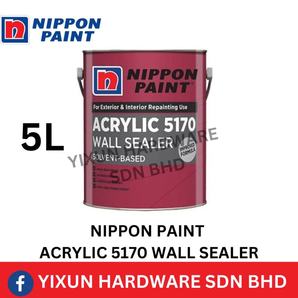 Nippon Paint Acrylic 5170 Solvent Wall Sealer Interior And Exterior