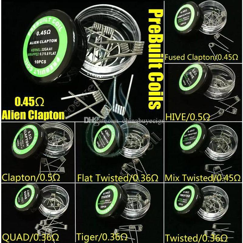 Premade A1 Wire Coil 10 Pcs Prebuilt Hive Tiger Alien Clapton