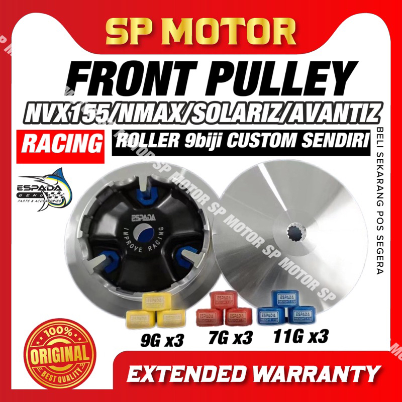 Yamaha Nvx Nmax Ego Avantiz Solariz Racing Front Pulley Depan