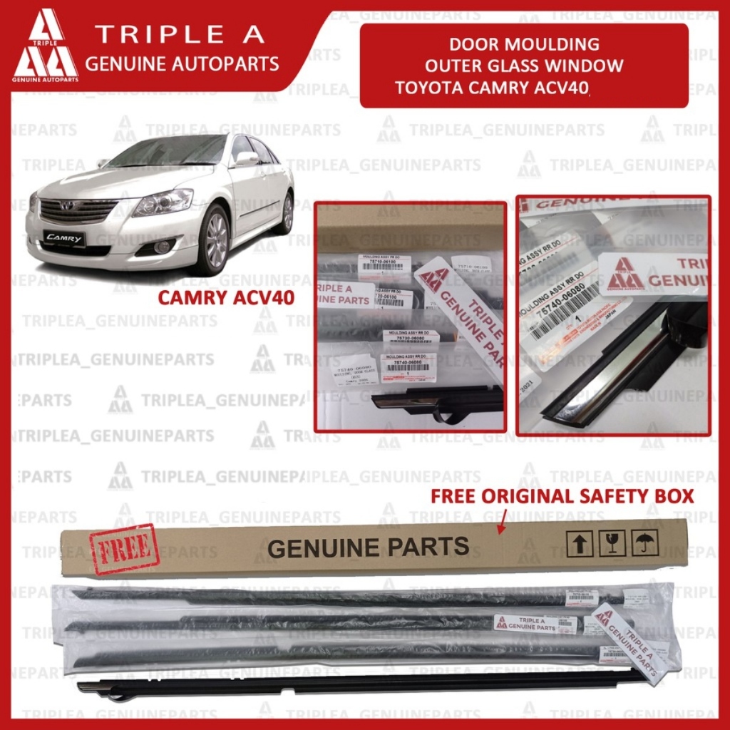 Toyota Camry ACV40 Door Moulding Lining Rubber Door Outer Glass Window