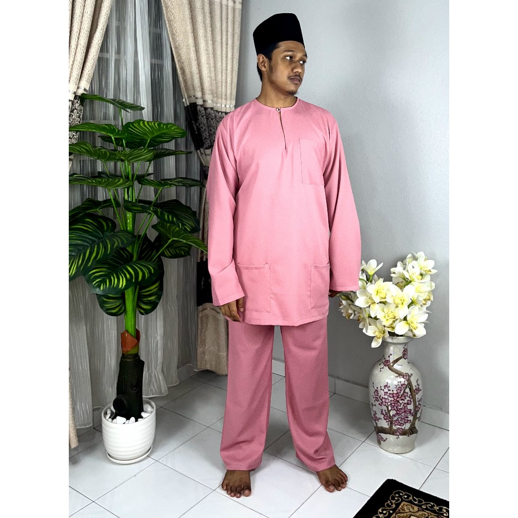 Baju Melayu Dewasa Slim Fit Shopee Malaysia