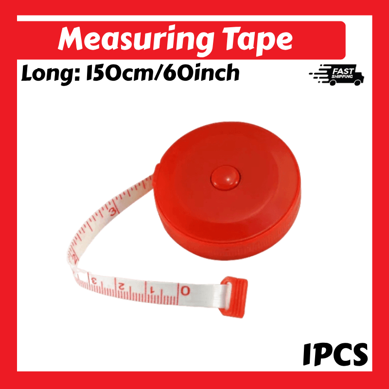 Measuring Retract Tape Meter Inch Pita Ukur Ukur Baju