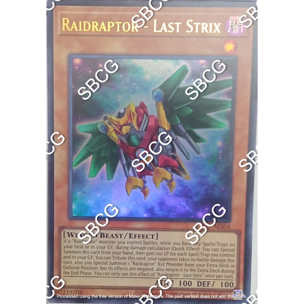 Creation Pack 03 Raidraptor Last Strix CR03 AES04 CRO3