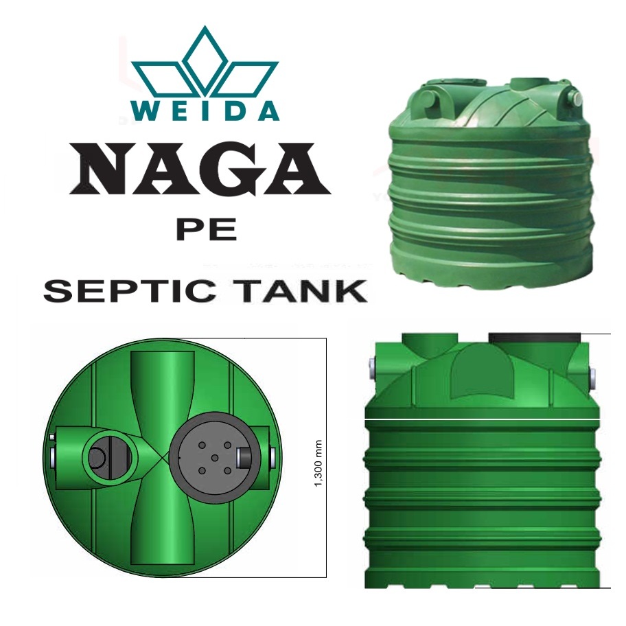 BRAND WEIDA NAGA NO APPROVED SEPTIC TANK NAJIS TANGKI HDPE PP PE