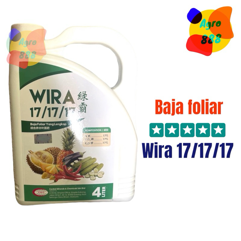 Wira Baja Foliar Yang Lengkap Fast Growth Fertilizer Liter