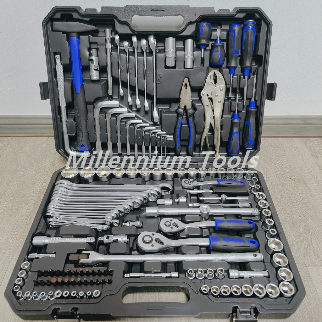 Original CR V 142PCS Ratchet Box Socket Set Spanner Set Wrench Set