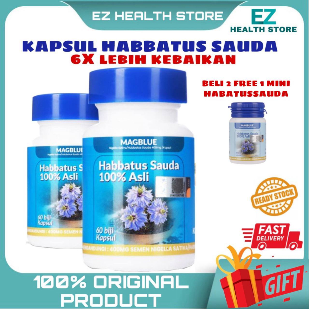 Magic Blue Kapsul Habbatus Sauda Original Biji Habbatus Sauda Black