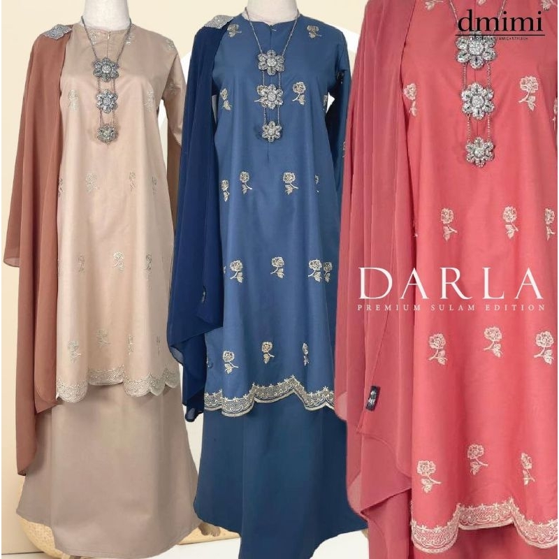 New Arrival Dmimi Darla Kurung Baju Kurung Pahang Sulam