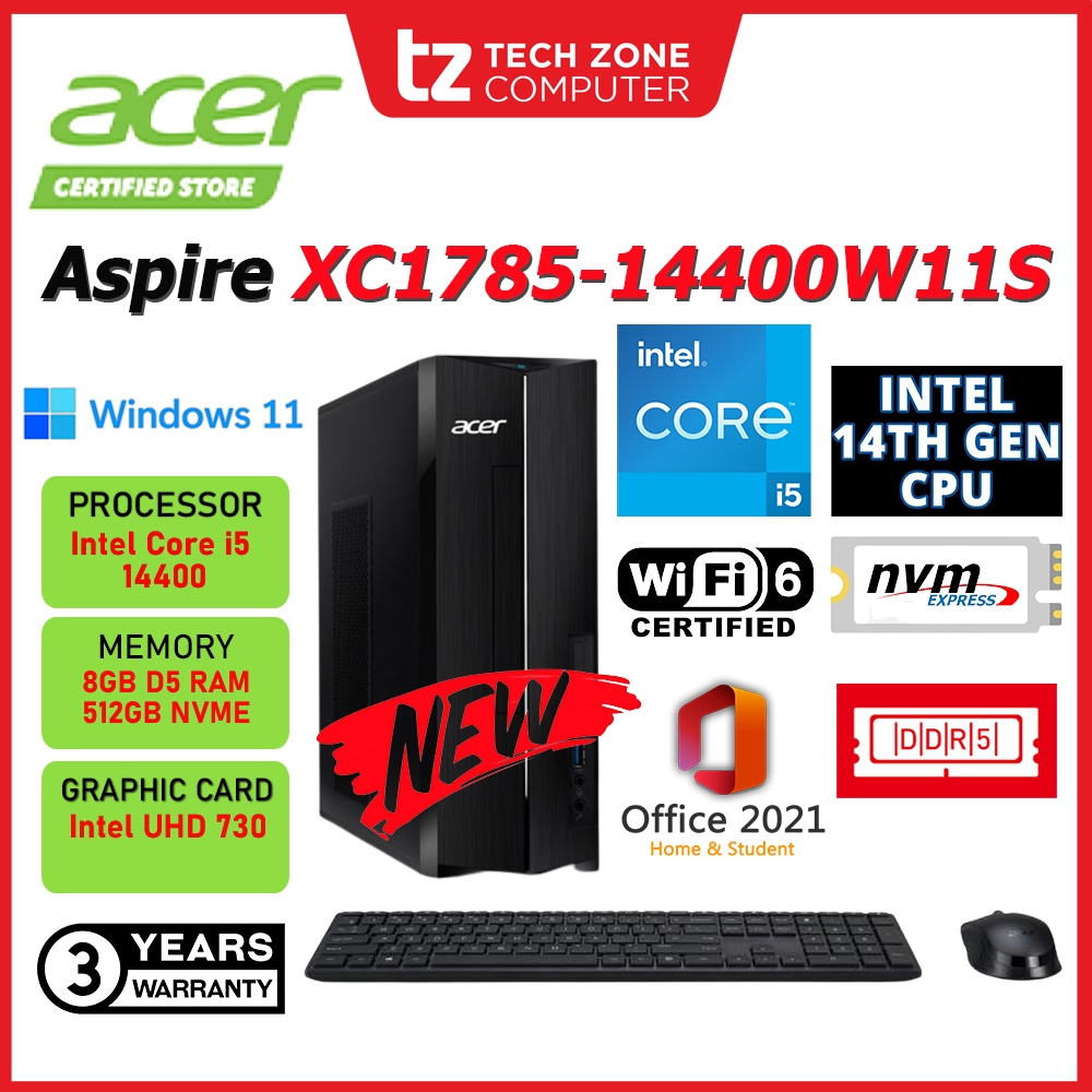 Acer Aspire Xc W S Desktop Pc Intel I Gb D Gb