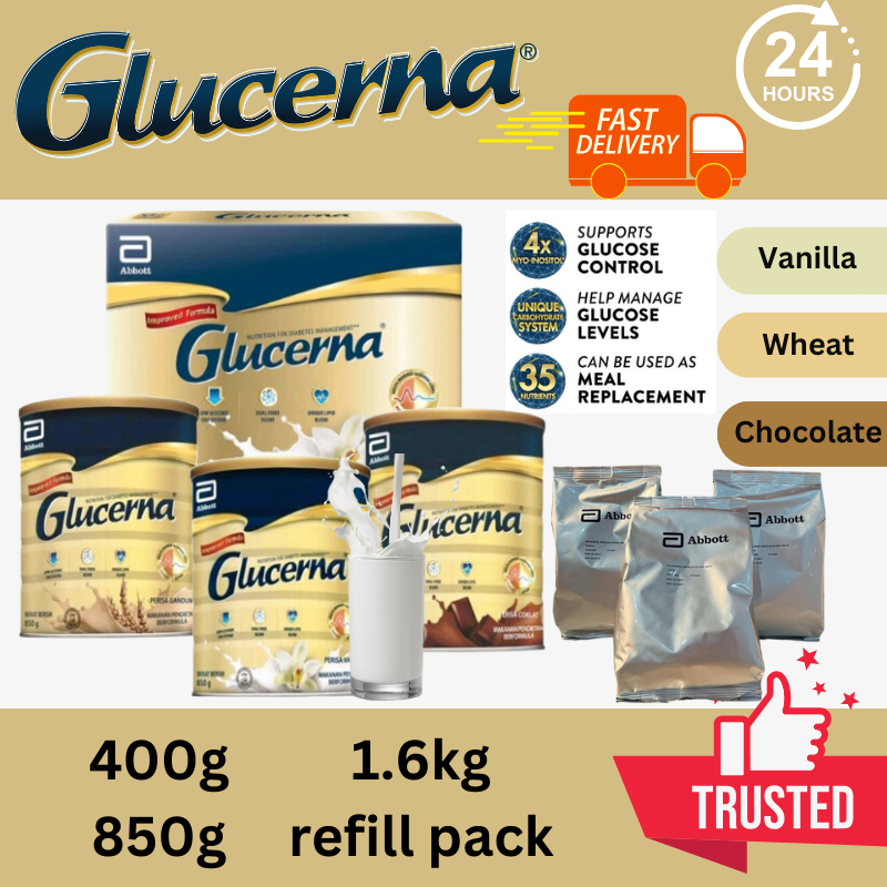 Glucerna Vanilla Wheat Chocolate Milk Powder Glucerna G G Kg