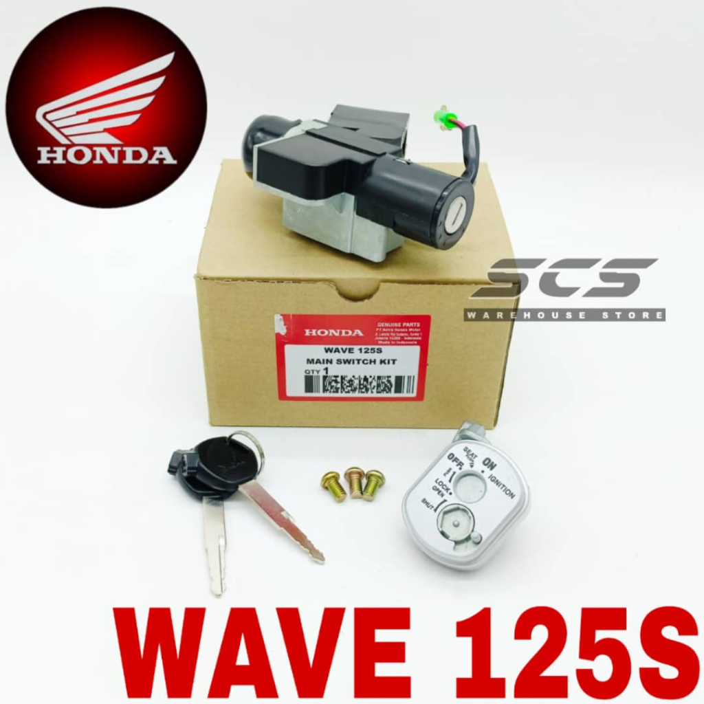 HONDA WAVE 125S Main Switch Kit Set Ignition Key Lock Genuine Parts