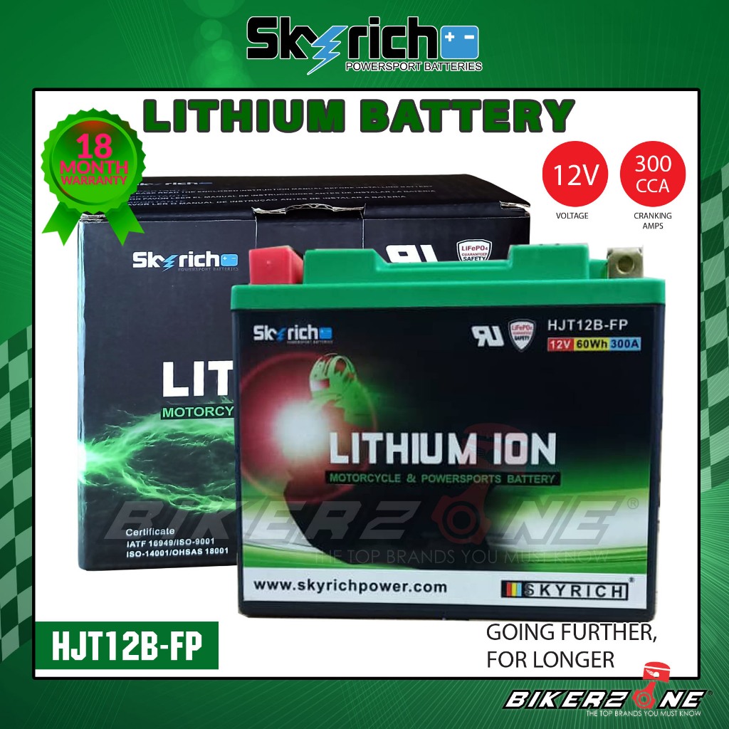 HJT12B FP Lithium Ion For CAGIVA DUCATI YAMAHA LITHIUM ION BATTERY