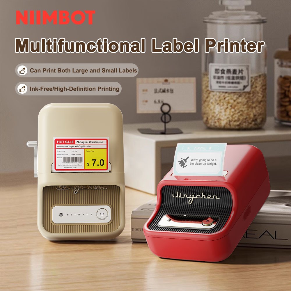 Niimbot B Label Printer Inkless Portable Thermal Label Printer