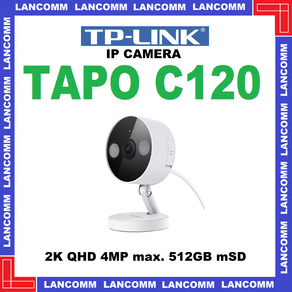 TP LINK TAPO C120 Tapo Indoor Outdoor Wi Fi Home Security Camera