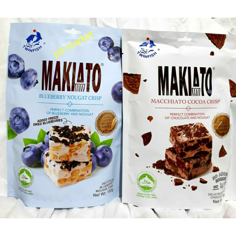 Twinfish Makiato Nougat Crisp 150g Shopee Malaysia