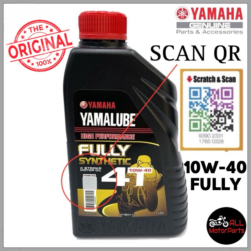 New Stock Qr Code Litre Yamalube W Fully Synthetic T Oil