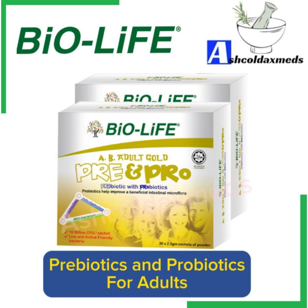 Bio Life Ab Adult Gold Pre Probiotics S Sx Exp Shopee