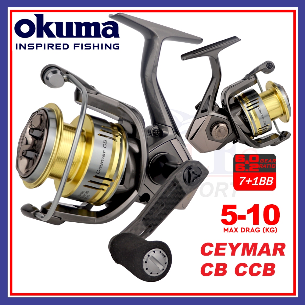 Okuma Ceymar CB CCB New Spinning Fishing Reel 5kg 10kg Maxdrag