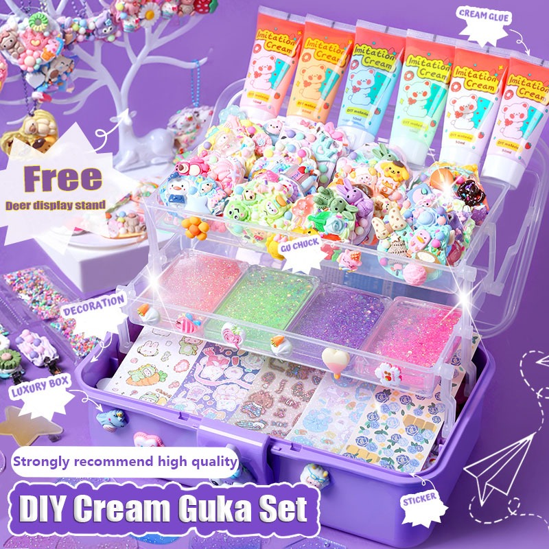 Guka Sticker Set Cream Glue Deluxe Edition Girl Full Set Handbook