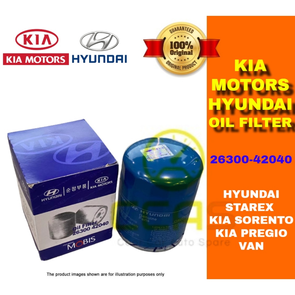 100 ORIGINAL HYUNDAI STAREX KIA SORENTO KIA PREGIO VAN 26300 42040