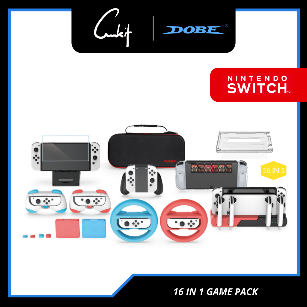 8 8 SALE DOBE Nintendo Switch 16 In 1 Game Pack With Joy Con Charging