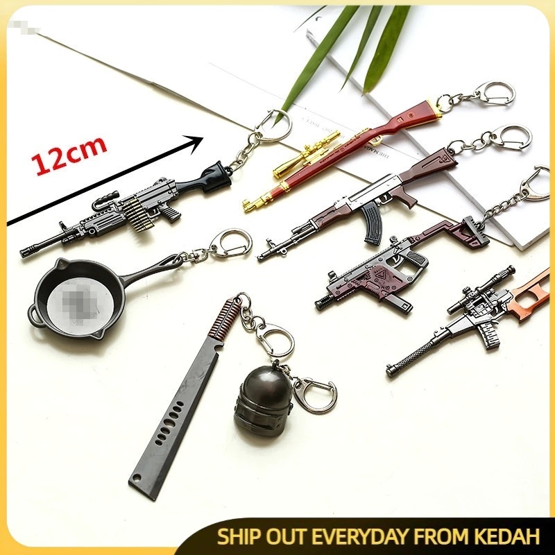 Kedah Pubg Keychain Awm Pubg Weapon Keychain Eat Chicken Keychain