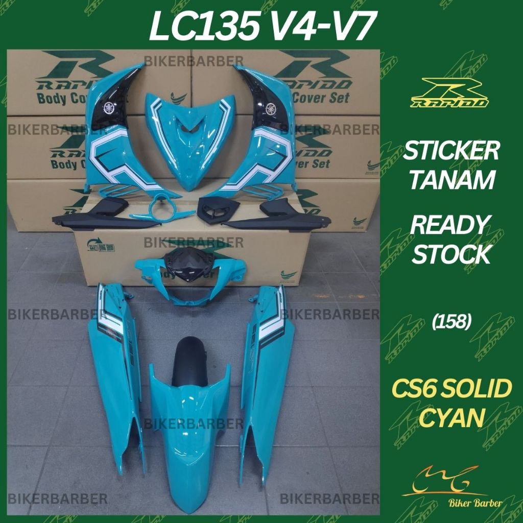 Rapido Cover Set Yamaha Lc V V Body Coverset Sticker Tanam