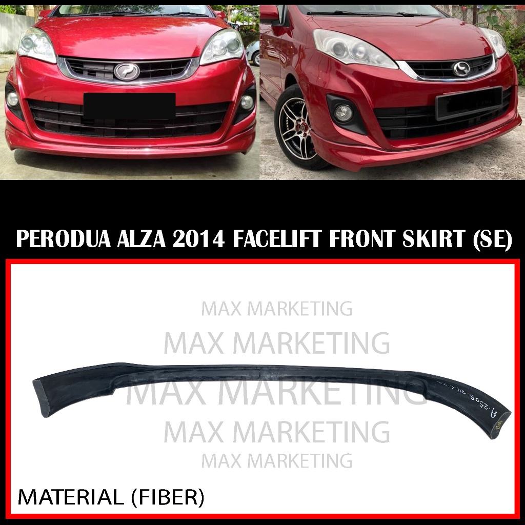 PERODUA ALZA 2014 FACELIFT FRONT SKIRT SE PU Shopee Malaysia